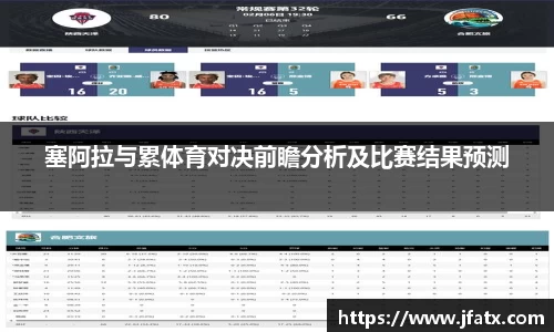 塞阿拉与累体育对决前瞻分析及比赛结果预测